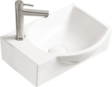 Valamu Mexen Mista 22174000R, 40.5 x 28 x 14 cm, valge