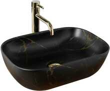 Valamu Rea Belinda U8908, 33.5 x 46.5 cm, must marmor matt