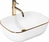 Valamu Rea Belinda Gold Edge, 60 x 40 cm, kuldne