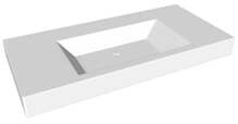 Vannitoa kraanikauss SPN Rocca, 99 x 47 x 9.5 cm, valge