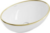 Valamu Mexen Elza 21014005, 40 x 33 cm, valge/kuldne