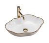 Valamu Rea Pearl U0696, 38 x 50.5 cm, valge/kuldne
