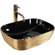 Valamu Rea Belinda, 46.5 x 33 x 13.5 cm, must/kuldne