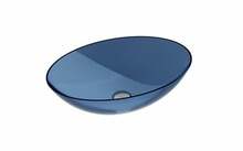 Valamu Besco Anya, 50 x 35 x 15 cm, koos kroom sifooniga, sinine