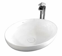 Lauapealne kraanikauss Rea Carola Slim, 51 cm, valge