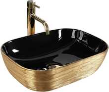 Valamu Rea Belinda U8780, 33 x 46.5 cm, must/kuldne