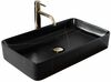Vannitoa kraanikauss Rea Denis, 61.5 x 35 x 11 cm, black stone matt