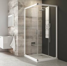 Dušikabiin Ravak Blix BLRV2-90, 90 x 90 x 190 cm, valge + klaas transparent