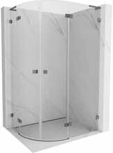 Dušikabiin Mexen Lunar L 833L-100P-080L-95-00, poolümar, parem, aluseta, 100 x 80 x 200 cm, transparent/gun metal