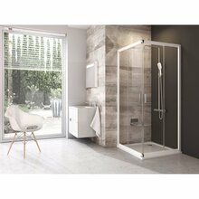 Dušikabiin Ravak Blix BLRV2, 80 x 80 x 190 cm, valge + klaas transparent