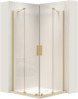 Dušikabiin Rea Montana Double, ristkülik, aluseta, 100 x 80 x 200 cm, Brushed Gold