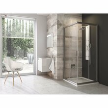 Dušikabiin Ravak Blix BLRV2, 80 x 80 x 190 cm, satinas + klaas transparent