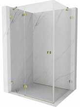 Dušikabiin Mexen Lunar 834-090-070-50-00-L, ristkülik, aluseta, vasak, 90 x 70 x 200 cm, transparent/gold