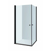 Dušikabiin Brasta Glass Viktorija, 80 x 80 x 1900 mm, must
