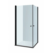 Dušikabiin Brasta Glass Viktorija, 80 x 80 x 1900 mm, must