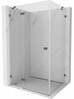 Dušikabiin Mexen Lunar 834-090-070-66-00-L, ristkülik, aluseta, vasak, 90 x 70 x 200 cm, transparent/brushed gun gray