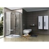 Dušikabiin Ravak Pivot PSKK3-100, 100 x 100 x 190 cm, satinas + klaas transparent