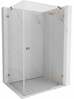 Dušikabiin Mexen Lunar 834-075-070-65-00-P, ristkülik, aluseta, parem, 75 x 70 x 200 cm, transparent/brushed copper