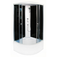 Dušikabiin Euroliux R8804B, 900 x 900 x 2150 mm, hall/must