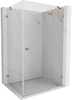 Dušikabiin Mexen Lunar 834-095-070-65-00-P, ristkülik, aluseta, parem, 95 x 70 x 200 cm, transparent/brushed copper