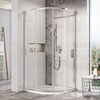 Pusapoolne dušikabiin Ravak Blix Slim BLSCP4, 80 x 80 x 195 cm, kroom/transparent