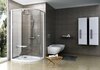 Pusapõhine dušikabiin Ravak Pivot PSKK3-100, 100 x 100 x 190 cm, valge/valge+klaas transparent
