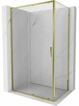 Dušikabiin Mexen Exo 8151-150-070-50-00, ristkülik, aluseta, 150 x 70 x 200 cm, läbipaistev/kuldne