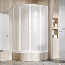 Madala alusega dušinurk Ravak Supernova SKCP4-90, 170 x 90 x 170 cm, valge+plastik pearl
