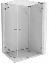 Dušikabiin Mexen Lunar L 833L-090P-080L-95-00, poolümar, aluseta, parem, 90 x 80 x 200 cm, transparent/gun metal