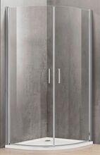 Dušikabiin Euroliux P2222, 100 x 100 x 1950 mm, läbipaistev, aluseta