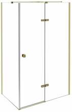 Dušikabiin Besco Pixa Gold, ristkülik, aluseta, 120 x 90 x 195 cm, parempoolne
