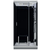 Aurudušikabiin AMUE AMUE-H1000-23R, 100 x 100 x 217 cm, must