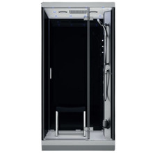 Aurudušikabiin AMUE AMUE-H1000-23R, 100 x 100 x 217 cm, must