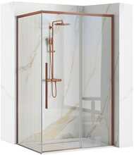 Dušikabiin Rea Solar, ristkülik, aluseta, 100 x 80 x 195 cm, Brushed Copper
