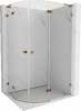 Dušikabiin Mexen Lunar L 833L-100P-090L-60-00, poolümar, aluseta, parem, 100 x 90 x 200 cm, transparent/rose gold