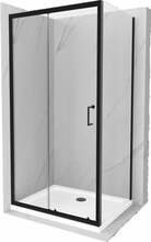 Dušikabiin Mexen Apia, 110 x 100 x 190 cm, must/valge