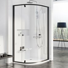Dušikabiin Ravak Pivot PSKK3-80, must+transparent, 80 cm