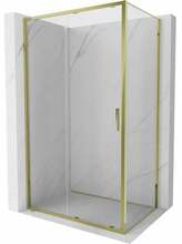 Dušikabiin Mexen Exo 8151-090-075-50-00, ristkülik, aluseta, 90 x 75 x 200 cm, transparent/gold