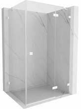 Dušikabiin Mexen Lunar 834-095-070-20-00-P, ristkülik, aluseta, parem, 95 x 70 x 200 cm, transparent/white