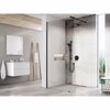 Dušikabiin RAVAK Walk-In Wall Set, ristkülik, aluseta, 100 x 90 x 200 cm, must/läbipaistev klaas