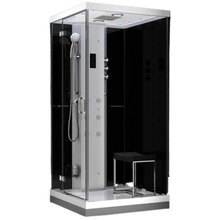Aurudušikabiin AMUE AMUE-H1000-22L, 100 x 100 x 217 cm, must