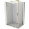 Dušikabiin Mexen Exo, ristkülik, aluseta, 105 x 95 x 200 cm, transparent/gold