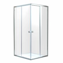 Dušikabiin Invena Parla, ruudukujuline, aluseta, 80 x 80 x 180 cm, kirgas klaas