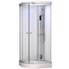Aurusaunakabiin AMUE AC1080R, 100 x 80 x 217 cm, valge