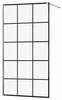 Dušisein Mexen Kioto 800-100-101-01-77, 100 x 200 cm, 8 mm, must/kroom/läbipaistev klaas