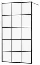 Dušisein Mexen Kioto 800-100-101-01-77, 100 x 200 cm, 8 mm, must/kroom/läbipaistev klaas
