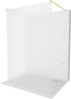 Dušisein Mexen Kioto 800-100-002-55-30, 100 x 200 cm, matt 8 mm, harjatud kuldne