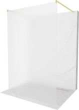 Dušisein Mexen Kioto 800-100-002-55-30, 100 x 200 cm, matt 8 mm, harjatud kuldne