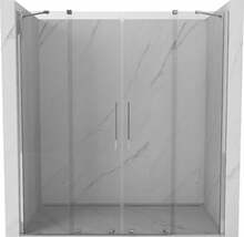 Duššuksed Mexen Velar Duo 871-170-000-02-01, 170 x 200 cm, läbipaistev/chromo