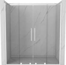 Dušiuksed Mexen Velar Duo 871-160-000-02-20, 160 x 200 cm, läbipaistev/valge